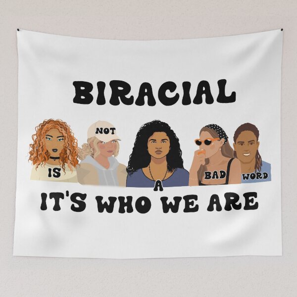 Item preview, BIRACIAL IS NOT A BAD WORD IT'S WHO WE ARE   designed and sold by DiscoVibes.
