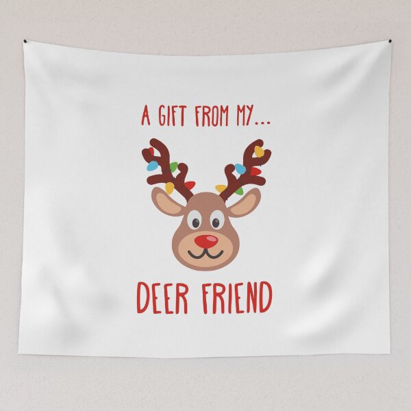 Item preview, Cute Deer Friend | Christmas Ideas | Reindeer Ornaments designed and sold by Fluffy-Vectors.