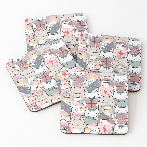Item preview, Cute Christmas Kawaii Cats designed and sold by BonsaiCrafts.