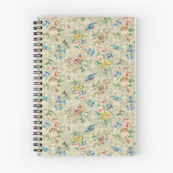 Item preview, Hand drawn flowers and birds pattern designed and sold by vidyaroul.