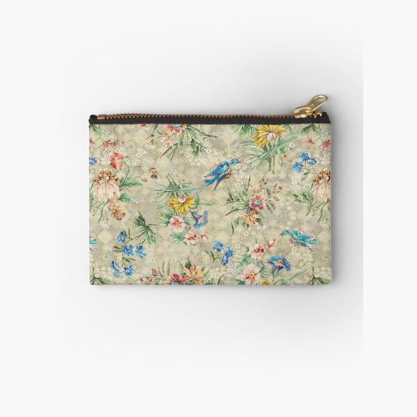 Item preview, Hand drawn flowers and birds pattern designed and sold by vidyaroul.