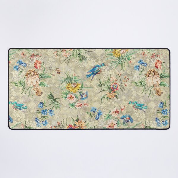 Item preview, Hand drawn flowers and birds pattern designed and sold by vidyaroul.