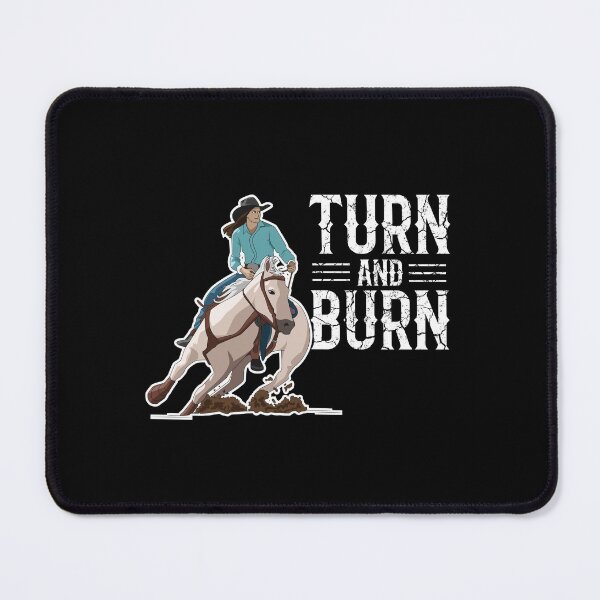 Item preview, Female Barrel Racer Turn And Burn designed and sold by kudostees.