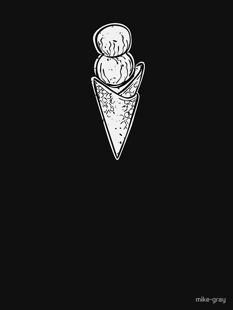 Monotone Ice Cream Cone by mike-gray