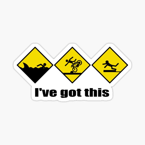 i've got this Funny triathlon gift Sticker