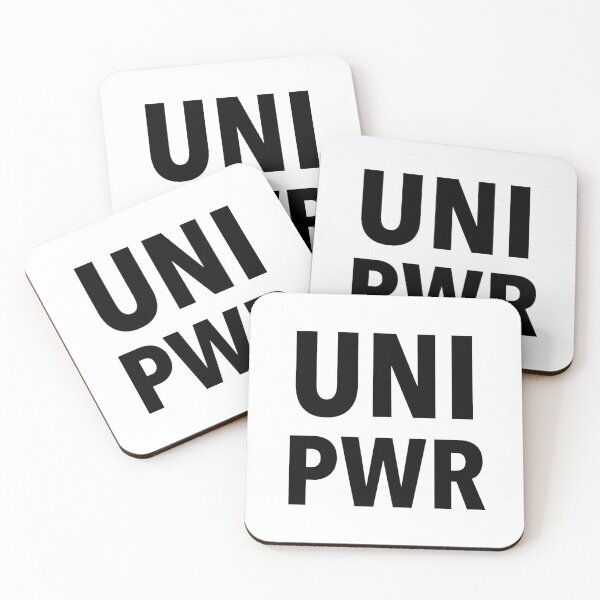 Item preview, UNI PWR. College power. Sentence. Black Text. Straight calligraphy. Letters. designed and sold by AnaStickerD.