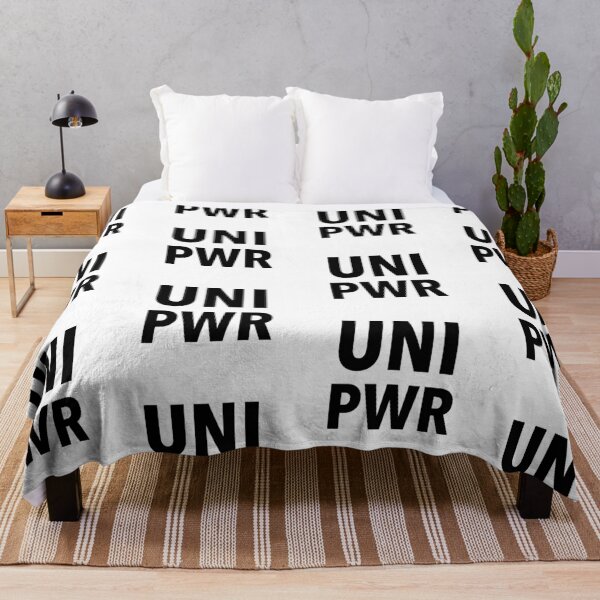 Item preview, UNI PWR. College power. Sentence. Black Text. Straight calligraphy. Letters. designed and sold by AnaStickerD.