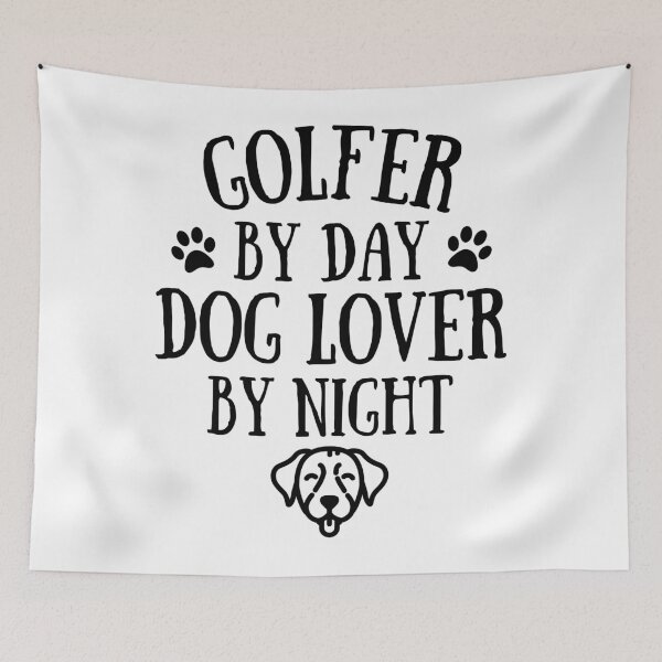Item preview, Golfer by day. Dog lover by night designed and sold by TheGreenGoat.