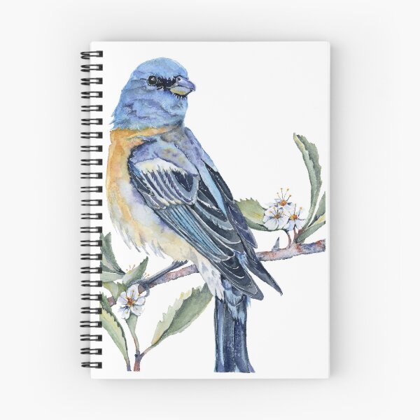 Item preview, Lazuli Bunting Watercolor designed and sold by carleeclarkeart.