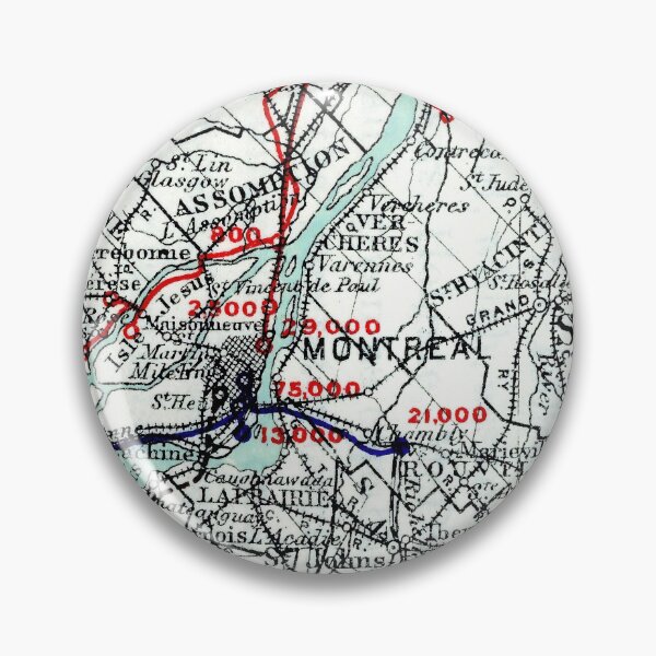 Item preview, 1911 Vintage Map of Montreal, Quebec City designed and sold by Gin  Neko.