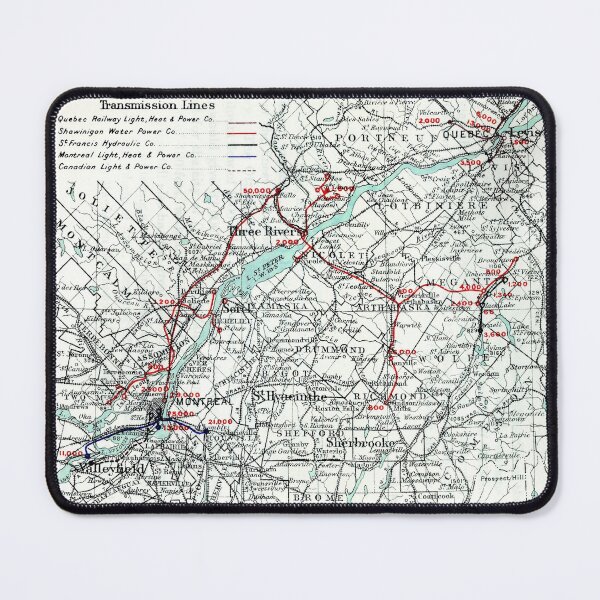 Item preview, 1911 Vintage Map of Montreal, Quebec City designed and sold by Gin Neko.