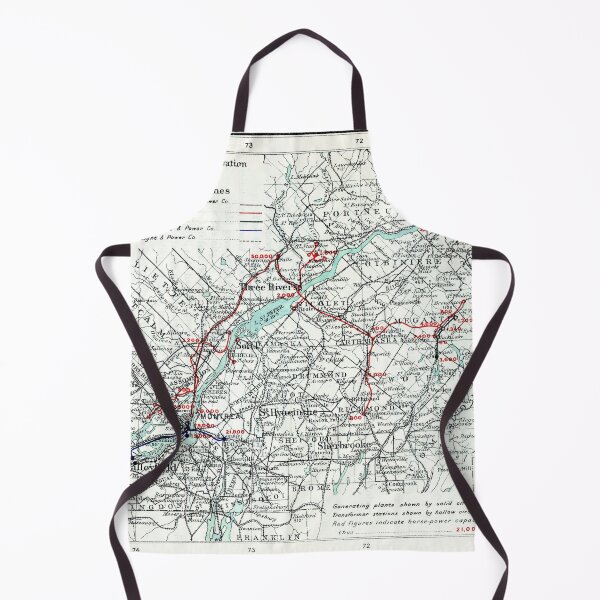 Item preview, 1911 Vintage Map of Montreal, Quebec City designed and sold by Gin Neko.
