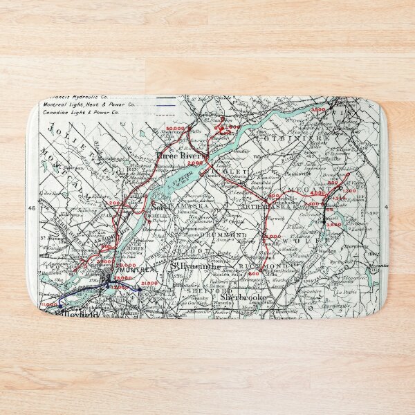 Item preview, 1911 Vintage Map of Montreal, Quebec City designed and sold by Gin  Neko.