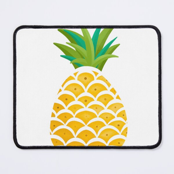 Item preview, Bright White hand drawn pineapples designed and sold by Heather van der Dys.