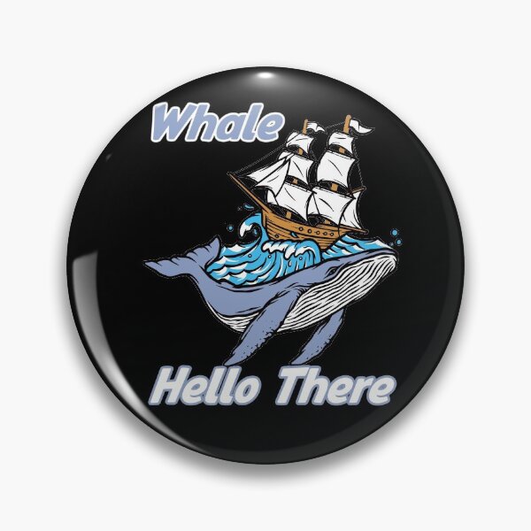 Item preview, whale hello there Whale carrying ship funny gift idea  designed and sold by justbejoker.