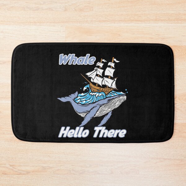 Item preview, whale hello there Whale carrying ship funny gift idea  designed and sold by justbejoker.