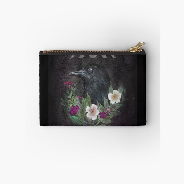 Item preview, Flower Raven CUSHION TOTE BAG ART PRINT SCARF designed and sold by Sarah-Wilde.