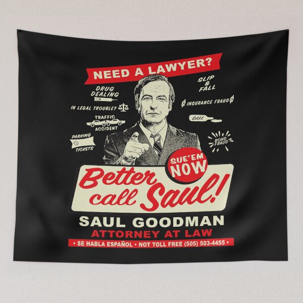 Item preview, Need An Attorney Better Call Saul designed and sold by Alema Art.