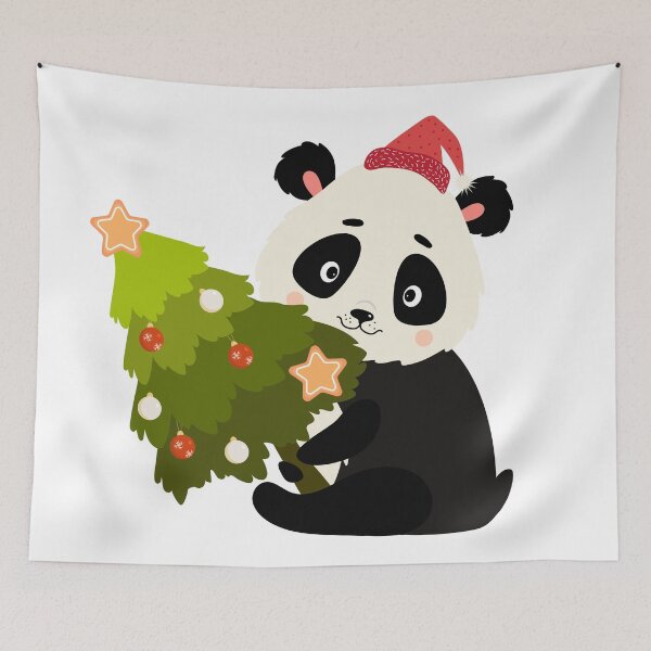 Item preview, Cute friendly Christmas panda designed and sold by UPSTORE-RB.