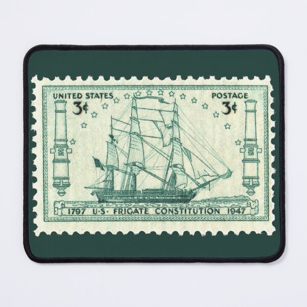 Item preview, 1797 US FRIGATE CONSTITUTION 1947 POSTAGE STAMP designed and sold by Joyful-Express.