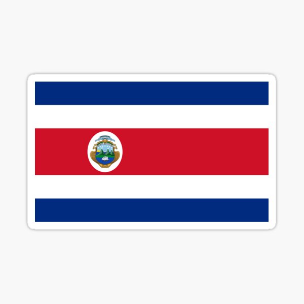 Costa Rica Flag Sticker