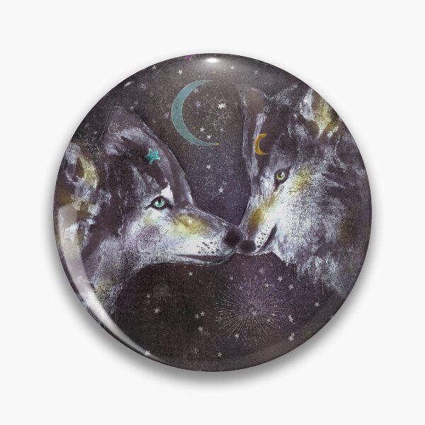 Item preview, Wolf Love CUSHION TOTE BAG ART PRINT designed and sold by Sarah-Wilde.