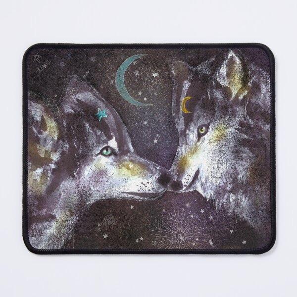 Item preview, Wolf Love CUSHION TOTE BAG ART PRINT designed and sold by Sarah-Wilde.