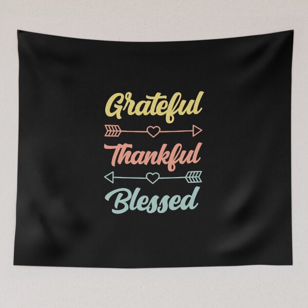 Item preview, Grateful Thankful Blessed Thanksgiving Day Gift designed and sold by AMINE  ★★★★★.