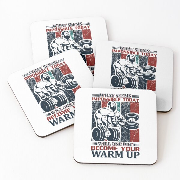 Item preview, What Seems Impossible Today Bodybuilding Motivation designed and sold by BuddyBoots.
