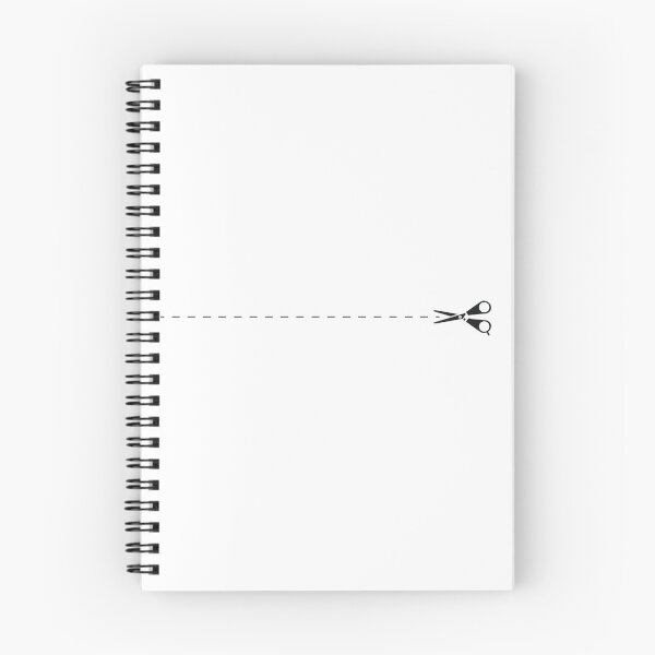 Item preview, Cut Here / White Black Pattern, Scissors dotted line, black horizontal line and scissors art designed and sold by Adbor-Tb.