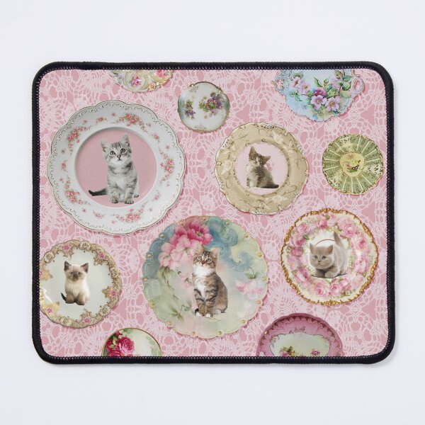 Item preview, Witchcraft School Kitten & Cat Plates on Umbridge Lace designed and sold by gunsnhoney.