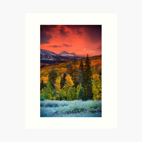 Autumn Dawn Over Kebler Pass Art Print