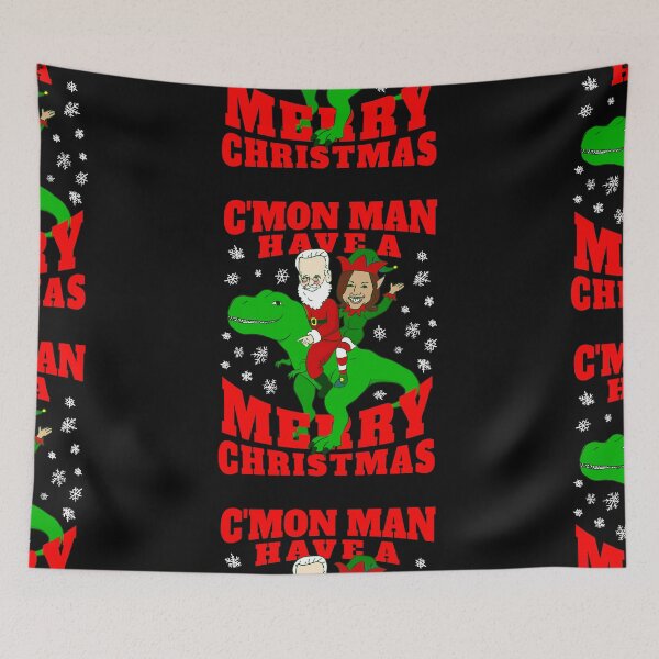 Item preview, merry christmas santa claus joe biden kamala harris dinosaur  designed and sold by Gossip Rag.