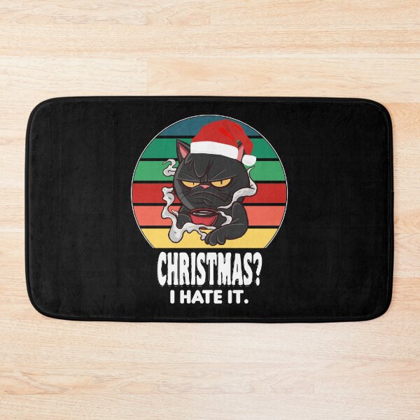 Item preview, funny retro cat saying christmas  designed and sold by pirminio.