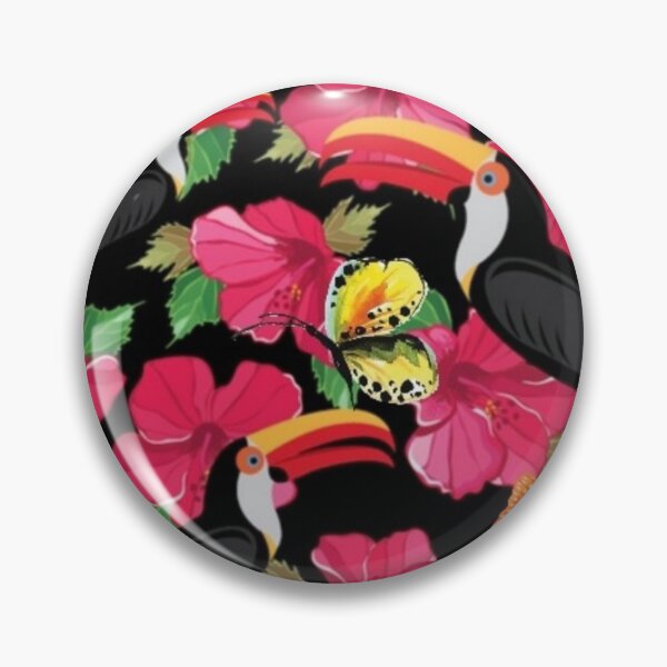 Aperçu de l'œuvre Belles fleurs et toucans de nature d'été créée et vendue par SKMAXX.