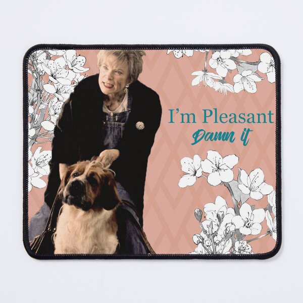 Item preview, Ouiser Steel Magnolias I'm Pleasant Damn It 80s Movie Quote Floral Geometric designed and sold by gunsnhoney.