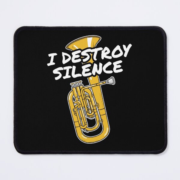 Item preview, I Destroy Silence Tenor Horn Player Brass Musician designed and sold by doodlerob.