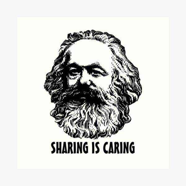 Sharing is caring Art Print