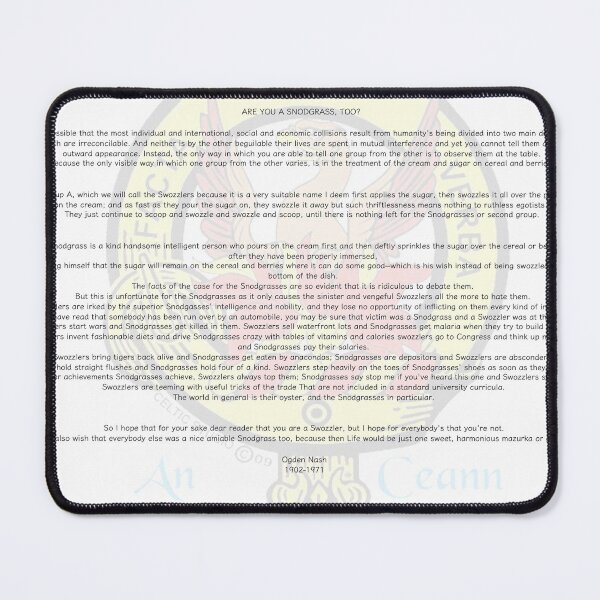 Item preview, Are you a Snodgrass Too? (Horizontal) designed and sold by Bizmuth97.