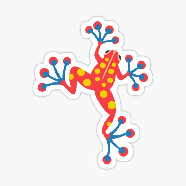 FUN FROGGY WITH BIG FEET - UnBlink Studio by Jackie Tahara Sticker