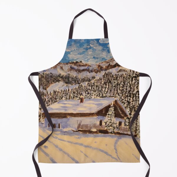 Item preview, Christmas in the Alps. A ski chalet. designed and sold by Anastasia Ruzmaikina.