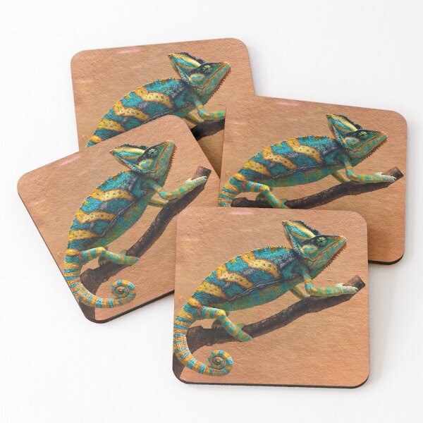 Item preview, Colorful chameleon designed and sold by Christine Mignon.