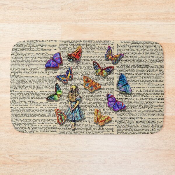 Item preview, Alice in Wonderland Magical Butterflies on a Dictionary Page designed and sold by maryedenoa.