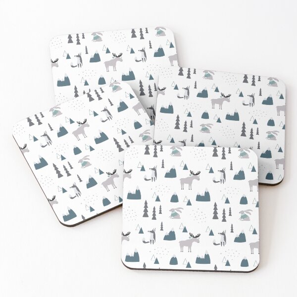 Item preview, Nordic Scandinavian Christmas Trees Minimal Pattern designed and sold by SoccaTamam.