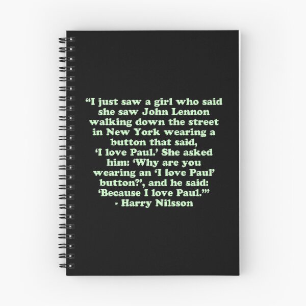 Item preview, Nilsson Quote: I Love Paul designed and sold by Cuttintees.
