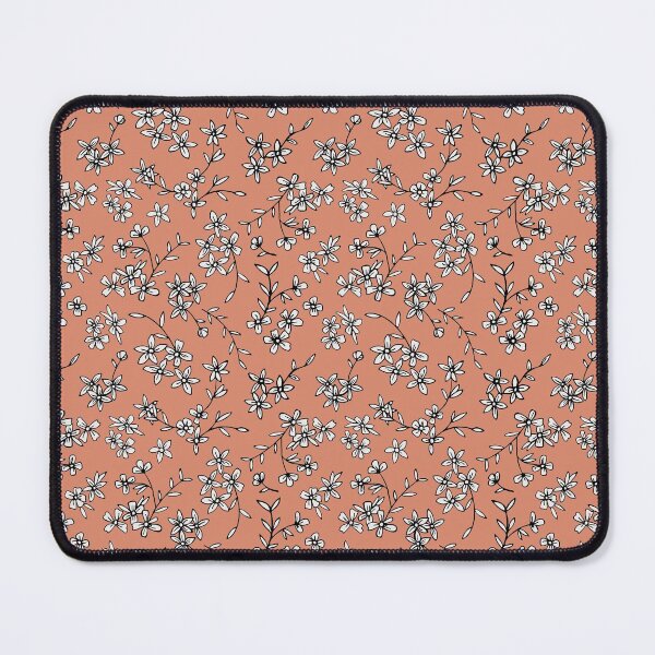 Item preview, Coral & White Ditsy Floral designed and sold by StudioPosies.