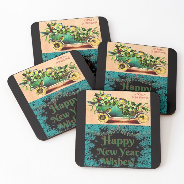 Item preview, Happy Vintage New Year Wish 2022! designed and sold by Goblinkind Publications.