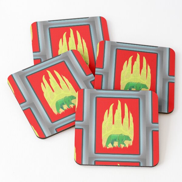 Item preview, Traditional Spirit Bear with fire Painted designed and sold by hookline.