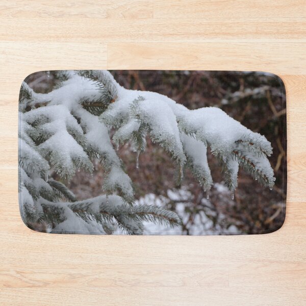 Item preview, Icy and Snow Covered Branch of Colorado Blue Spruce designed and sold by JariHawk.