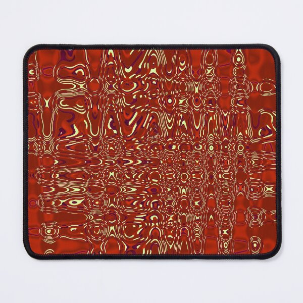 Item preview, Formless golden swirls red abstract artwork by Code03.  designed and sold by Code03.